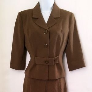NWOT JG Hook 2 Piece Chocolate Brown Pants Suit